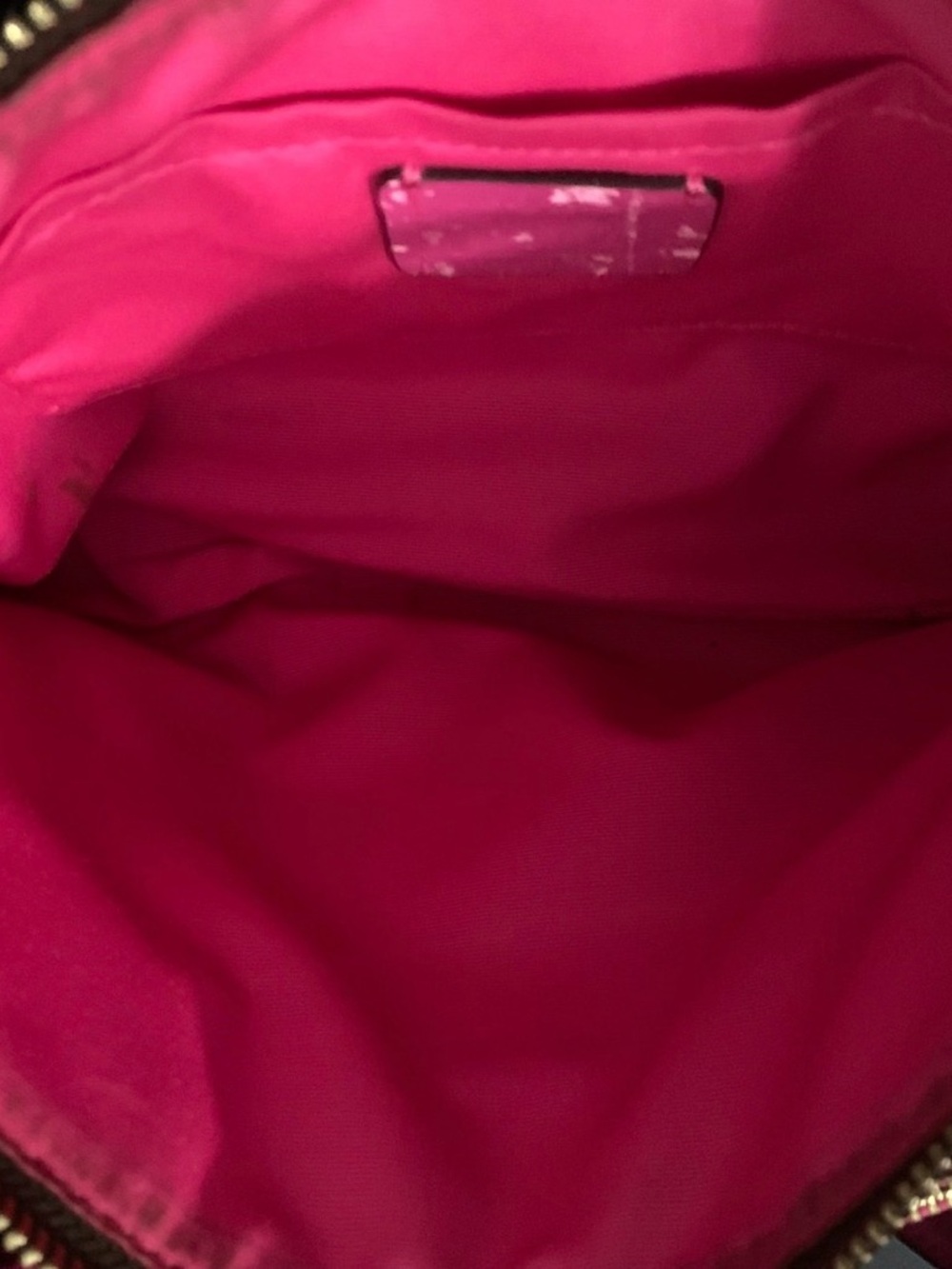 COACH East West Crossbody with Pop Up Pouch in Brown & Hot Pink *nwot - Picture 11 of 12